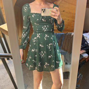 Abercrombie Long Sleeve Scoop Neck Mini Dress